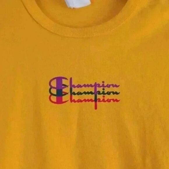 Yellow Champion T shirts 👕 - Picture 5 of 8